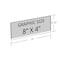 Azar Displays Clear Acrylic Header Sign Holder- Insert Your Own Graphic 8" x 4" 700044 - alternate 2